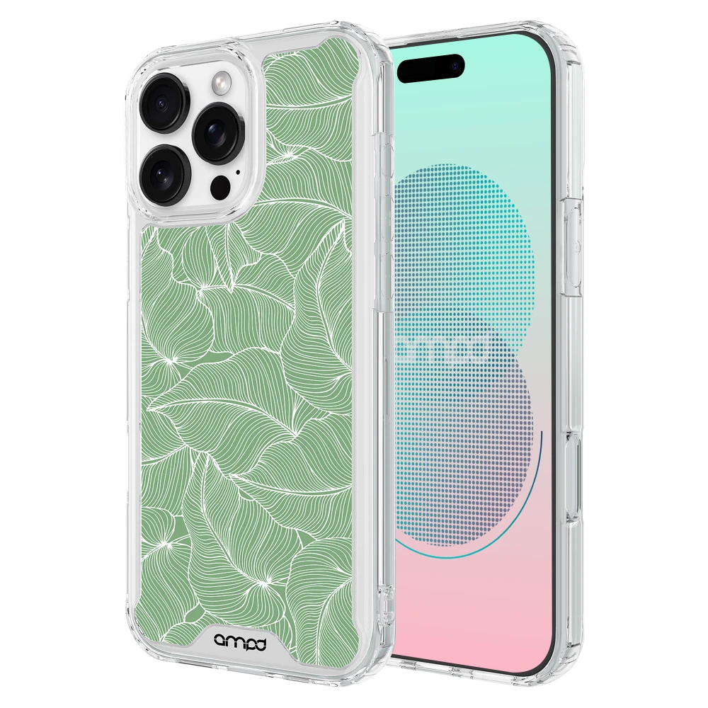 AMPD - TPU / Acrylic HD Print MagSafe Case for Apple iPhone 16 Pro Max - Palm