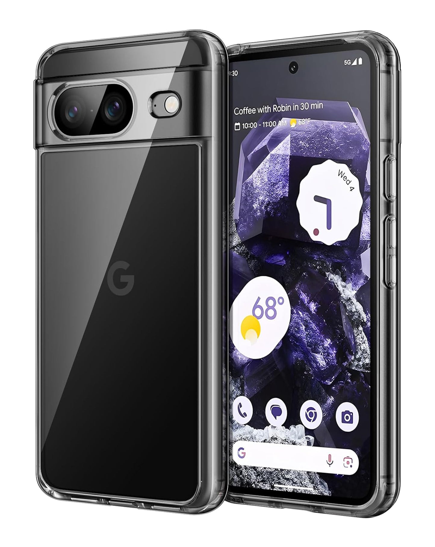Google Pixel 8 Hybrid Case with Air Cushion Technology - CLEAR