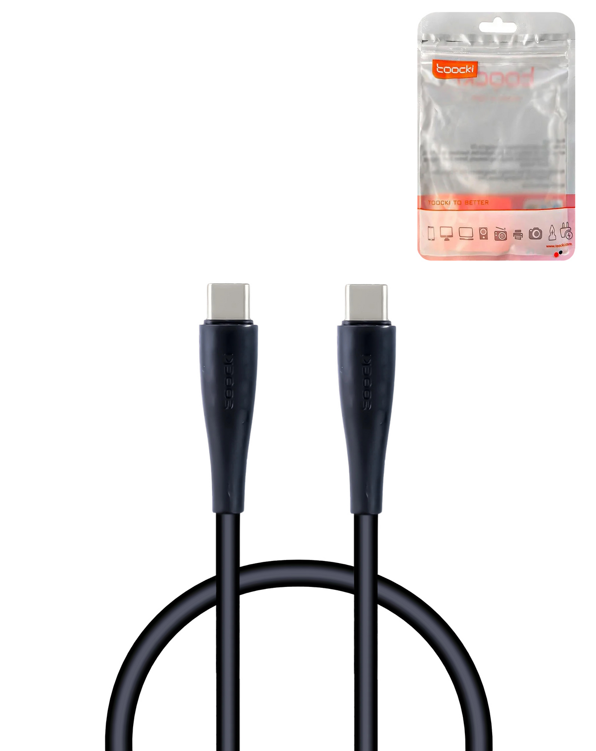 Toocki USB C-C Honeycomb Fast Charging Data Cable (3ft) (100W) (BLUE)