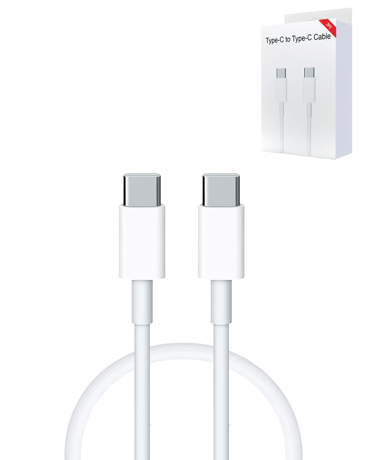 USB C-C Charging Data Cable (3ft) (60W)