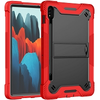 Samsung Galaxy Tab S8/S7 DFAP Defender Case With Stylus Pen Slot Red/Black