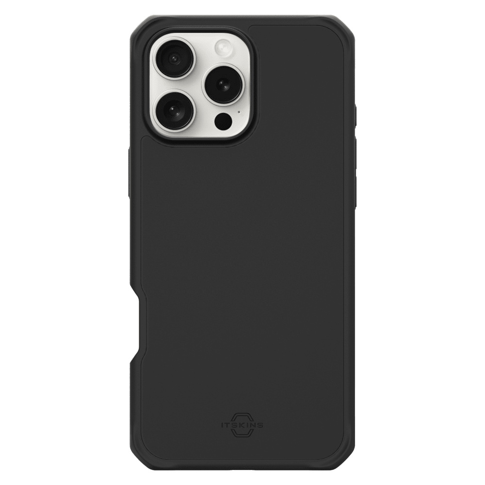 ITSKINS - Hybrid_R Bold MagSafe Case for Apple iPhone 16 Pro Max - Black