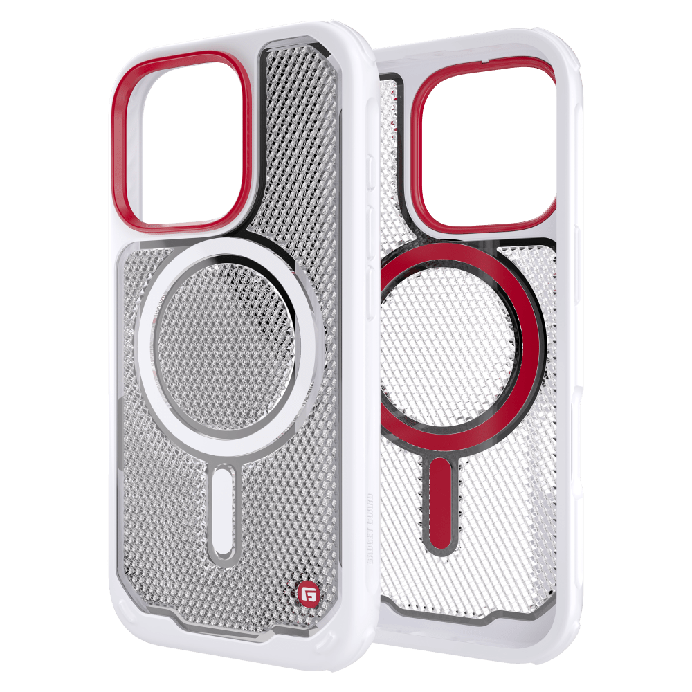 Gadget Guard - Reflector MagSafe Case with G-Form Protection for Apple iPhone 16 Pro - White
