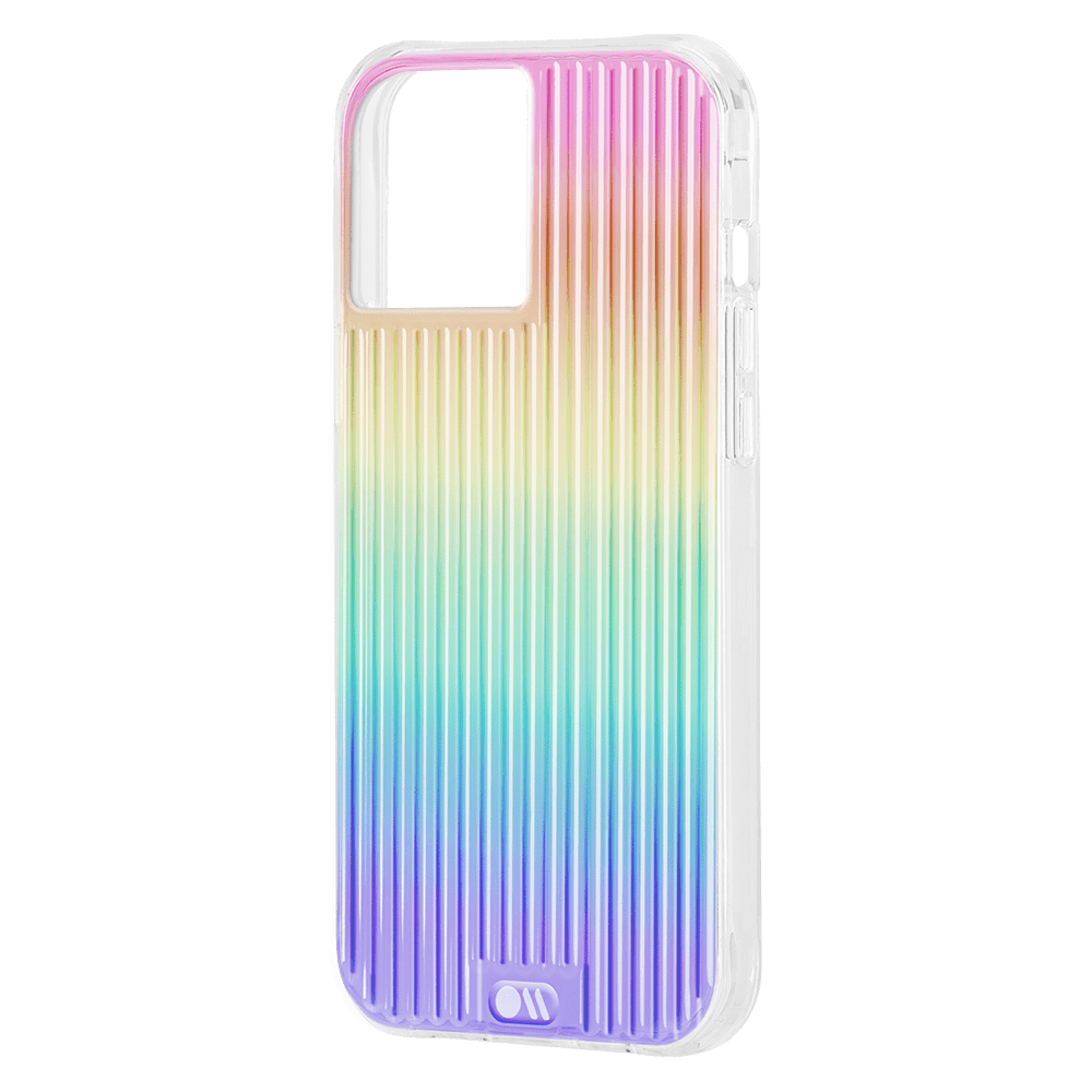 Case-Mate - Tough Groove Case with MicroPel for Apple iPhone 12 / 12 Pro - Iridescent