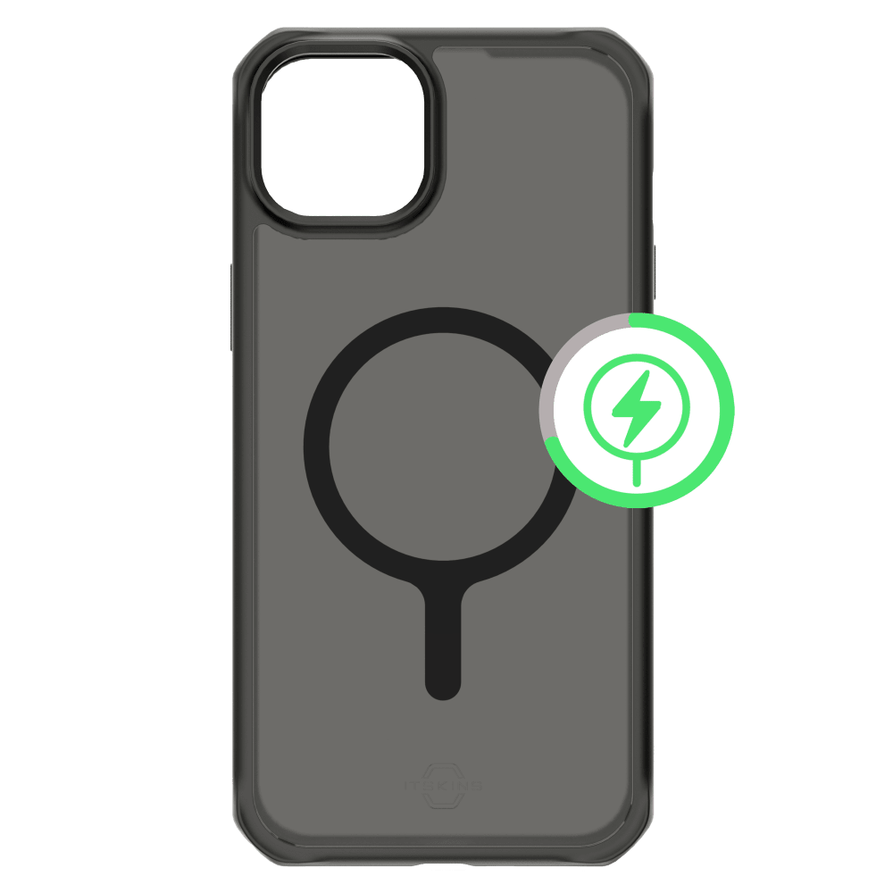 ITSKINS - Hybrid_R Frost MagSafe Case for Apple iPhone 15 Plus / iPhone 14 Plus - Black