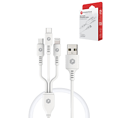 3 FEET USB A to Micro (V9), USB C, Lightning