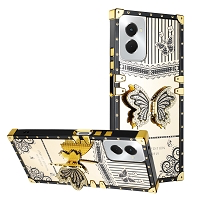 Moto G Power 5G 2024 Luxury Diamond Butterfly Stand Case Black