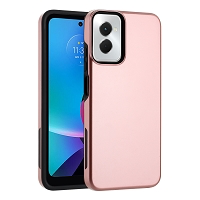 Moto G Power 5G 2024 Dual Layer Magnetic Hybrid Case Rose Gold