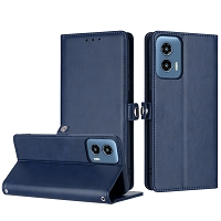 Moto G Play 4G 2024 Wallet Case Blue