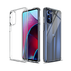 Moto G22 Hybrid Case with Air Cushion Technology - CLEAR