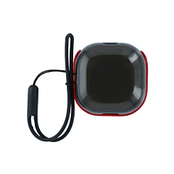 Galaxy Buds Pro / Buds 2 Pro / Buds 2 / Buds FE / Buds Live Transparent Case - BLACK & RED