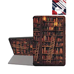 Old Style Notebook Design Case - Library for Galaxy Tab S9 / Tab S9 FE / Tab S10 FE / Tab S10 Lite