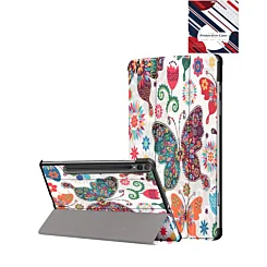 Old Style Notebook Design Case - BUTTERFLY for Galaxy Tab S10 Ultra / S9 Ultra / S8 Ultra (14.6")