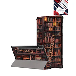 Old Style Notebook Design Case - Library for Galaxy Tab S10 Ultra / S9 Ultra / S8 Ultra (14.6")
