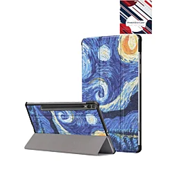 Old Style Notebook Design Case - Starry Night for Galaxy Tab S10 Ultra / S9 Ultra / S8 Ultra (14.6")