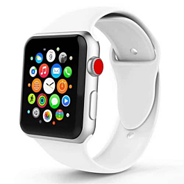 iWatch 38MM/40MM Silicone Band - WHITE