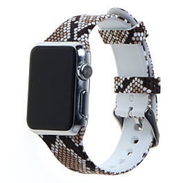 iWatch (38/40/41mm) Pattern Printed Silicone Watch Band - 12