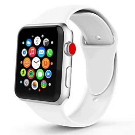 iWatch (42/44/45/49mm) Silicone Band - WHITE