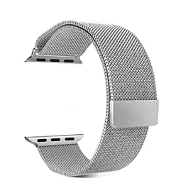 iWatch (42/44/45/49mm) Milanese Stainless Steel Band - SILVER