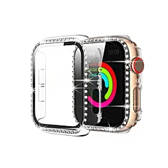 iWatch 42mm (2024) Stone PC Bumper Case with Tempered Glass - CLEAR