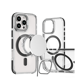 Gloss Camera Lens Kickstand 16 Pro- Black