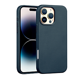 Leather Style Case 16 Pro- Dark Green