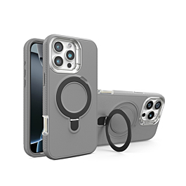 ShockProof With MagSafe Kickstand For 16 Pro- Gray
