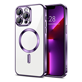 Gloss Wireless Charging Case For 16 Pro Max- Purple