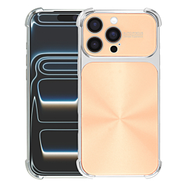 Electro Plated Case For 16 Pro Max- Gold