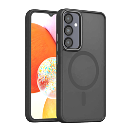 Simple Solid color Wireless Charging case For A14- Black
