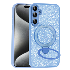Full Glitter Case With MagSafe Kickstand For A17- Blue