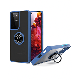Matte ring kickstand Case For A23- Blue