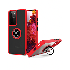 Matte ring kickstand Case For A23- Red
