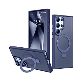 Matte Case With MagSafe Kickstand For S22 Ultra- Blue