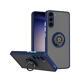 Matte Case with Ring Stand For S23FE- Blue