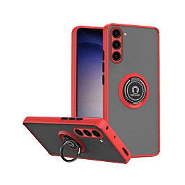 Matte Case with Ring Stand For S23FE- Red