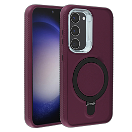 Heavy Case With MagSafe kickstand For S23 Plus- Maroon