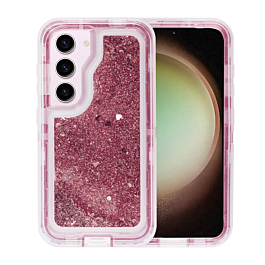 Rugged Liquid Glitter Case For S23 Plus- Pink 2