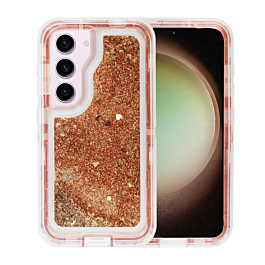Rugged Liquid Glitter Case For S23 Plus- Gold