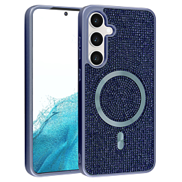 Full Glitter Case With MagSafe For S24/S25 - Blue