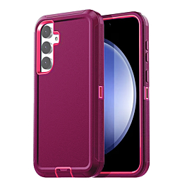 Defender Case For S24 FE - Maroon