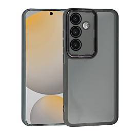 Transparent Silicone Case For S24 Plus/ S25 Plus - Black