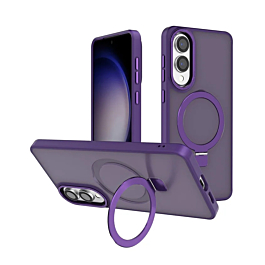 Matte Case With MagSafe Kickstand For S25 edge- Purple