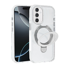 Gloss Case with MagSafe Kickstand For S25 FE- white