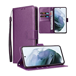Leather Folio Case For Galaxy S26- Purple