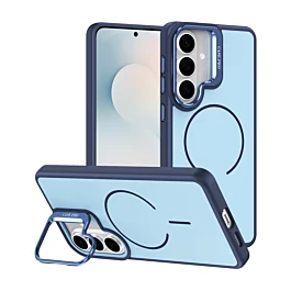 Shockproof TPU Case With magsafe and Kickstand For Galaxy S26 Plus - Blue