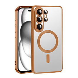 Shiny Case With MagSafe For Galaxy S26 Ultra - Gold