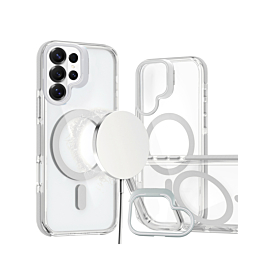 Gloss Case With MagSafe Camera Kickstand For Galaxy S26 Ultra - White