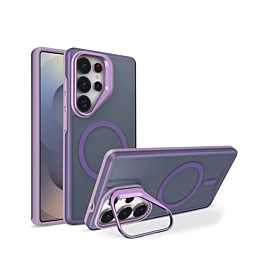 Matte Case With MagSafe Camera Kickstand For Galaxy S26 Ultra - Purple