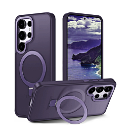 Matte Case With MagSafe Kickstand For Galaxy S26 Ultra - Purple